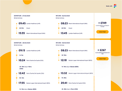 Flight Details Card aesthetic atomic bold card figma figma design figmadesign flight graphics minimal orange overpass shadow system user flow vision