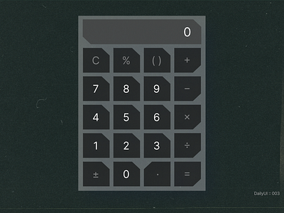 DailyUI :: 004 - Calculator app clear concept dailyui design desktop emotion figma minimal ui