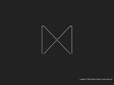 Logitech "MX Master Series" Rebound app black clear concept design figma logo minimal white