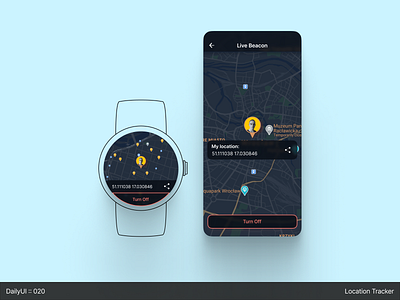 DailyUI :: 020 - Location Tracker