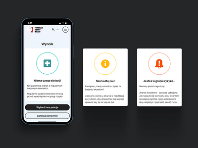 Test results, cards app card clear components concept design figma ios minimal non profit ui