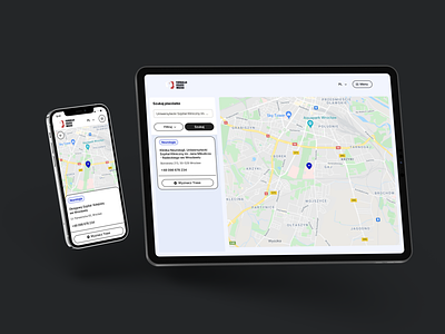 Non-profit, Hospital search app clear concept design ethic figma human ios ipad map minimal modern tablet
