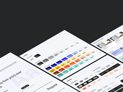 Non-profit, UI-kit app buttons clear color components concept design design system figma minimal typo ui ui-kit