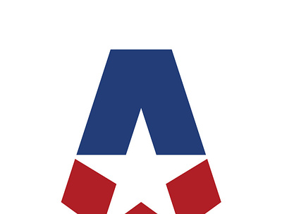 America First concept logo a america first graphic design logo