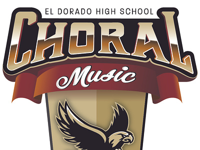 EDHS Choral Music Department graphic design illustration logo