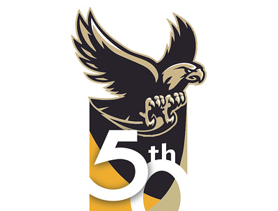 EDHS 50th Anniversary graphic design illustration logo