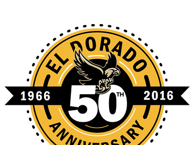 EDHS 50th Anniversary graphic design illustration logo