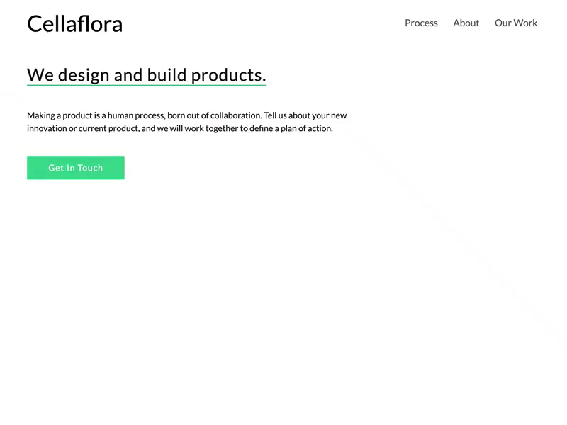 Cellaflora Homepage - Animated branding design drawing flat geometric illustration illustrator simple vector web web design