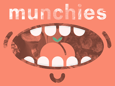 Got the munchies... design graphic illustration mouth texture type vector