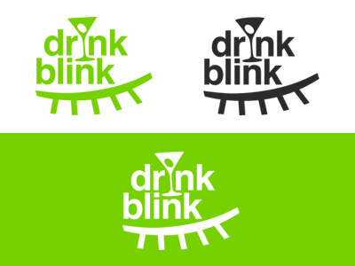 Drink Blink -> logo app archive concept design illustration logo startup