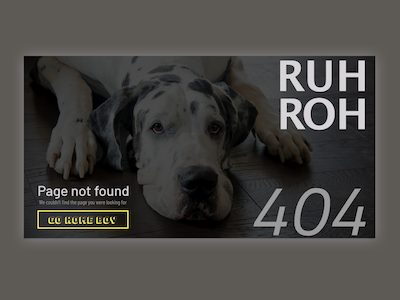 Ruh Roh 008 challenge daily ui