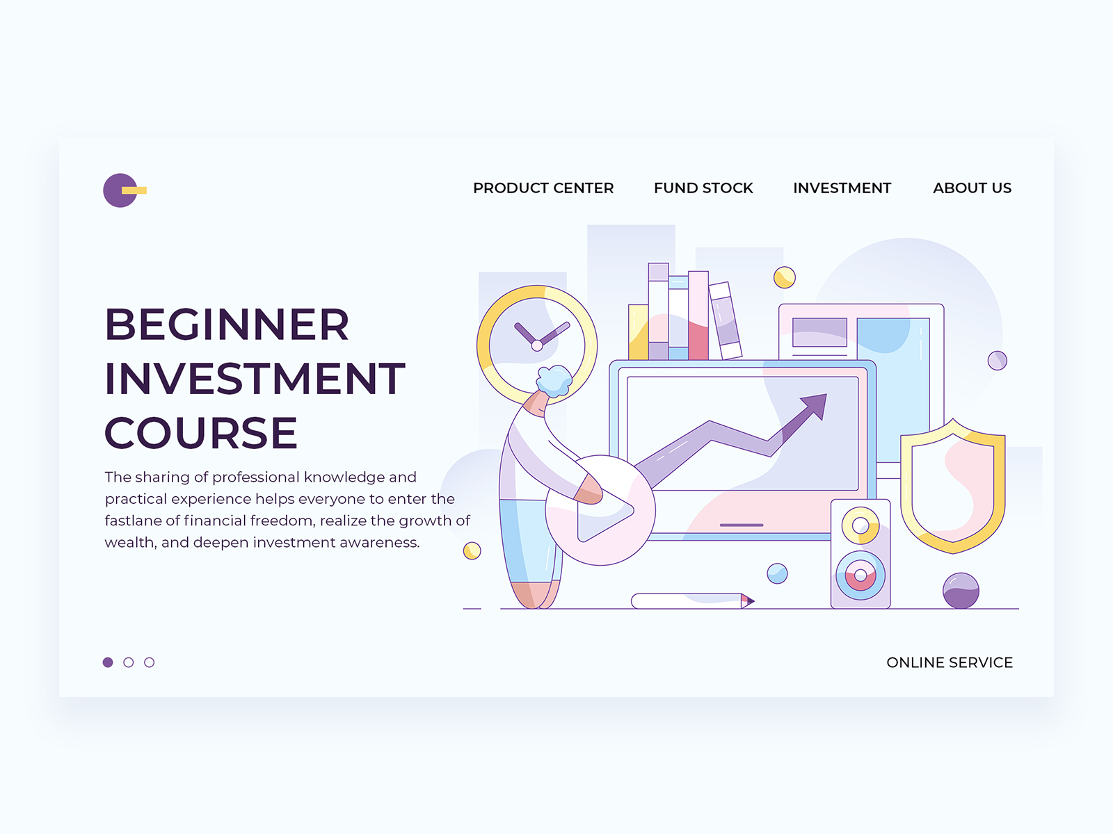 Beginner Investment Course by zzzzzzz on Dribbble