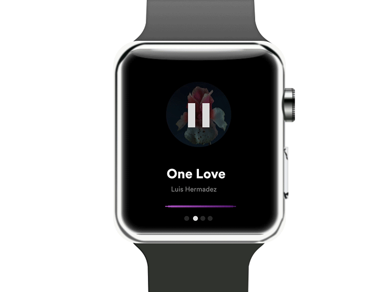 Apple Watch Play Pause Animation