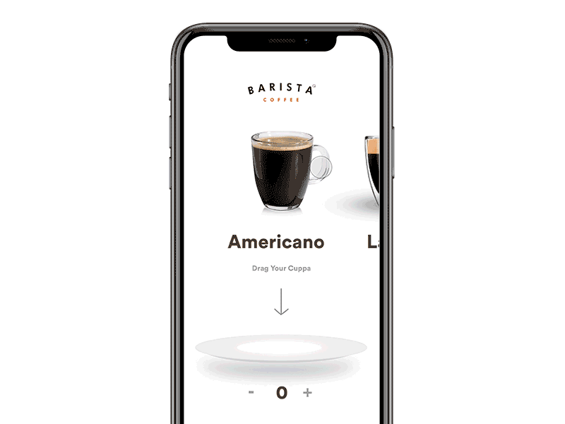 Grab your cuppa animation apple cofeeshop coffee flinto interaction iphonex motion starbucks ux