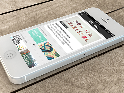 STA Event Screen ios minimalism modern the society of typographic arts web app