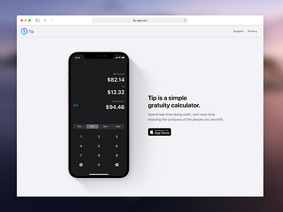 Tip App Website