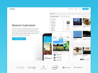 dscout Website Redesign app clean dscout minimal modern web