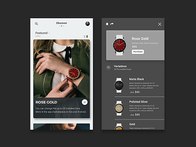 Smart Watch App apps mobile simple sketch ui watch