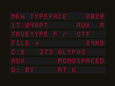 Aux Mono atk studio atk type aux aux font aux mono aux mono font aux typeface display font new font radinal riki typography