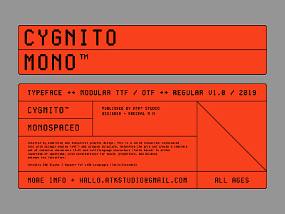 Cygnito Mono™ coding coding font cygnito cygnito font cygnito mono cygnito typeface display font indonesia modular modular font monospaced monospaced font new font otf regular regular font tech font ttf