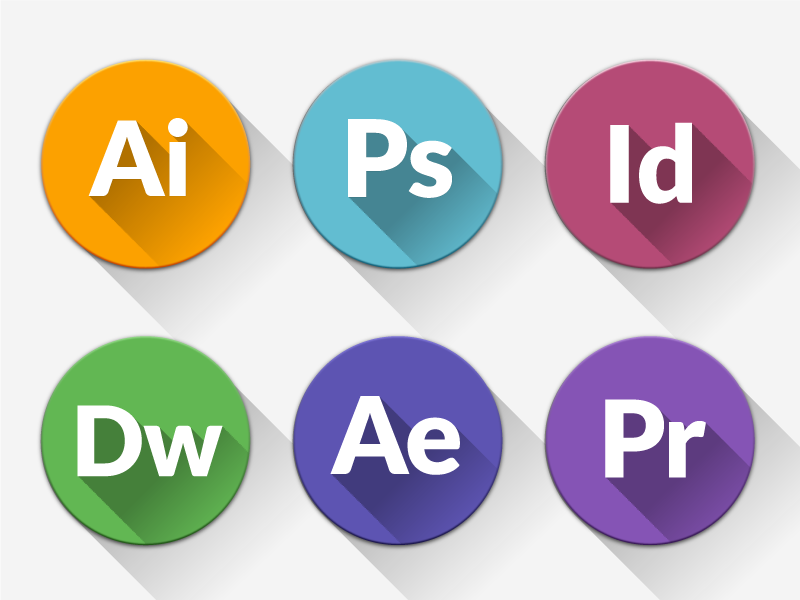 Freebie - Almost Flat CS Icons icons freebie cs long-shadow