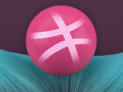 Hello Dribbble ! 3d debut dribbble first hair hello hi invite render shot