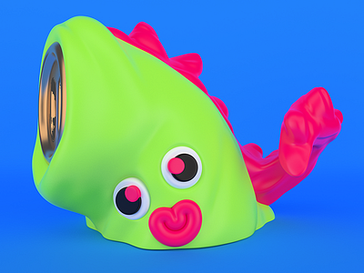 Weird Moneybag 3d cgi character colors design maxon money plastic vray zbrush