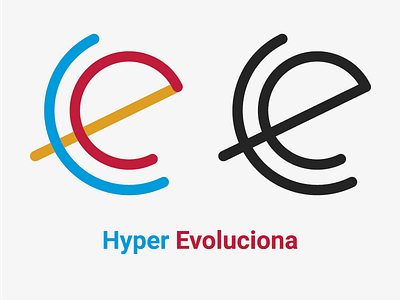 Hyper Evoluciona 2.0 abstract colors design evolution graphic hyper icon logo minimalism solid