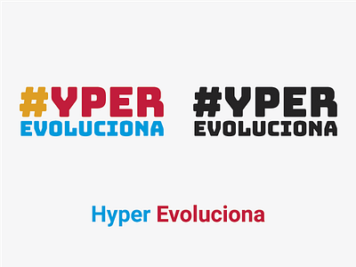 Hyper Evoluciona 3.0 abstract colors design evolution graphic hyper icon logo minimalism solid