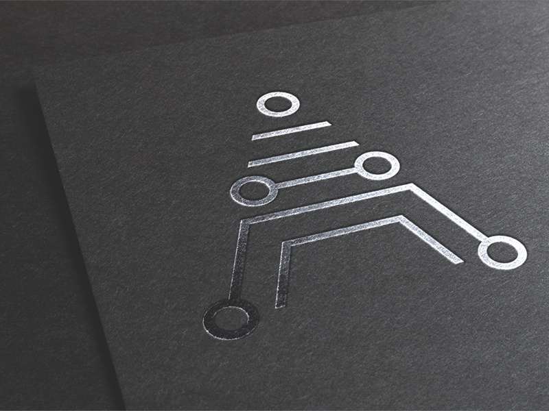 Acuiti Labs - Logo Print icon foil stamp print vector design logo branding typography