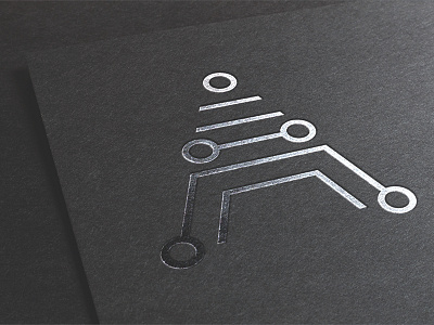 Acuiti Labs - Logo Print branding design foil stamp icon logo print typography vector