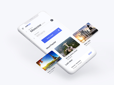 Airgo Screen app design flat icon minimal ui ux