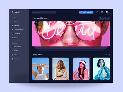 Appearance-Show yourself better concise desktop dribbble social ui web webdesign