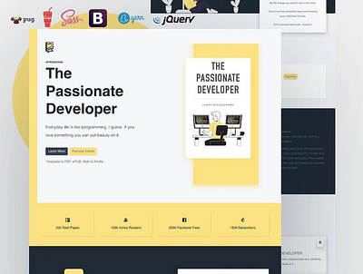 Digiebook: E-Book Landing Page bootstrap design ebook landing page ui ui design web design web developent