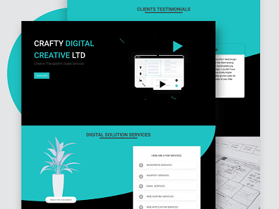 Creative Freelancer Landing Page ui ui design web web design