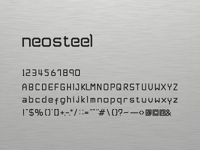 Neosteel - Modern Font font free neosteel