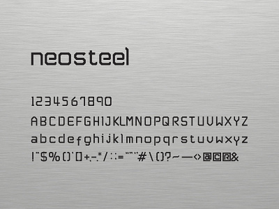 Neosteel - Modern Font