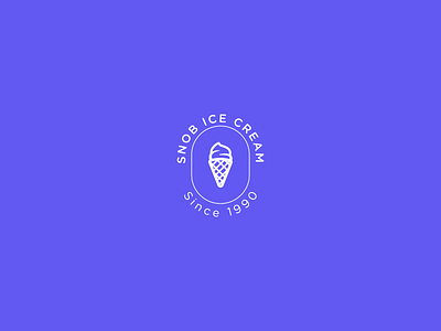 Snob Ice Cream dailylogochallenge dailyui design illustrator logo