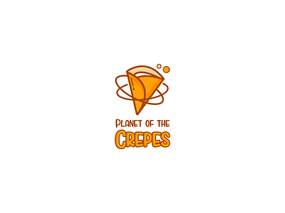 Planet of the crepes dailylogochallenge design illustration illustrator logo logo design logotype typography