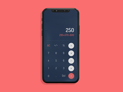 #DailyUI 004 - Calculator app dailyui design ui