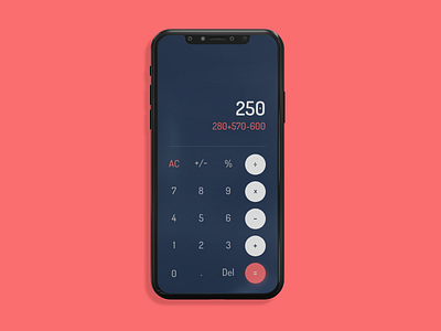 #DailyUI 004 - Calculator