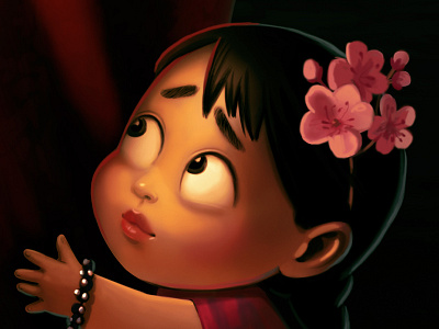 Sumalak. Close-up a2 character girl illustration kid navruz night ooops poster sumalak