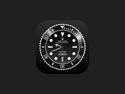 Rolex Submariner Icon app design icon inspiration logo macos skeuomorphic ui watch