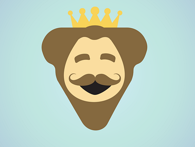 Long live the King 👑 fastfood icon design illustration vector