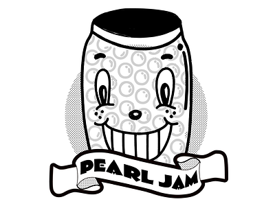 Pearl Jam brand cartoons design illustration logo