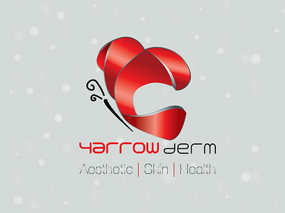 Yarrowderm DERMA branding brand identity branding branding design logo logo 3d