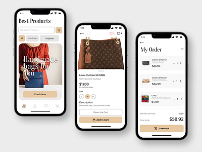 Commercial application store app design e commerce figma iphone shop store ui ux