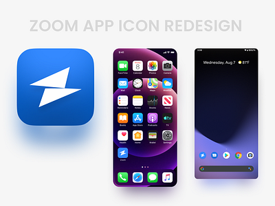 Design warm up :: 05 - App Icon abstract adidhotre aditya dhotre app app icon app icons concept icon modern redesign simple zoom zoom redesign