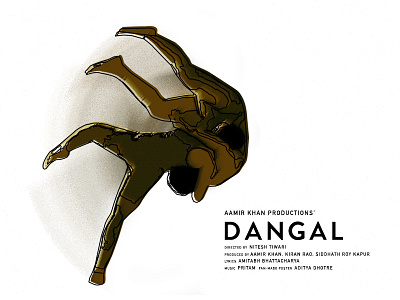 Dangal Movie Poster 2d aamirkhan adidhotre amirkhan bollywood dangal fanart graphic movie poster