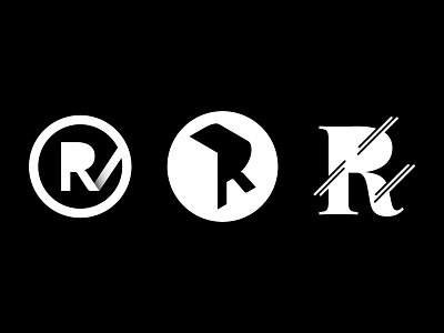 R mark ascetic letter mark logo mark symbol typography